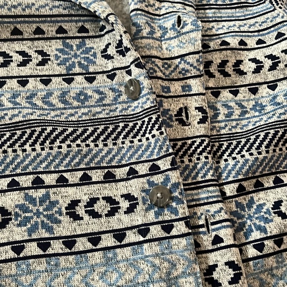 CLUB ROOM Classic-Fit Fair Isle Cardigan Fleece Sweater Mens Large nwt - Picture 6 of 13